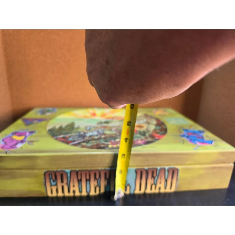 Grateful Dead Wooden Stash Box Dancing Bears Terrapin Station Psychedelic